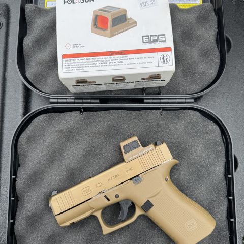 FDE Glock 43x EPS Carry 