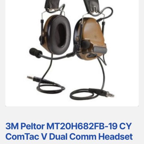Peltor ComTac V Dual Lead 