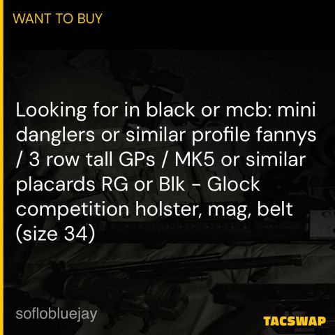 WTB BLACK POUCHES/COMP GEAR