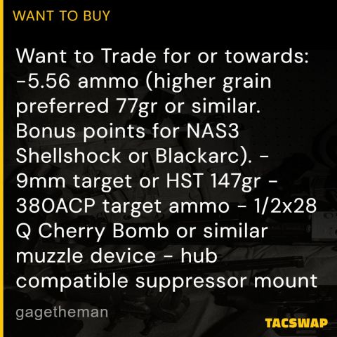 WTB WTT4 AMMO