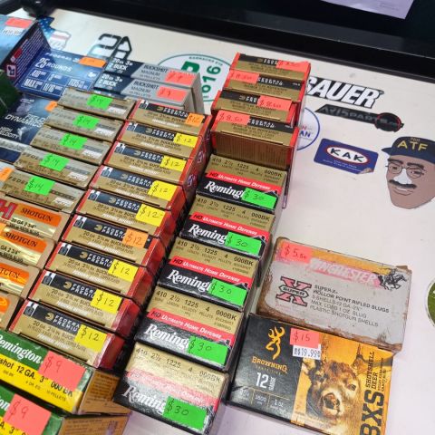 .410, 16ga, 20ga & 12ga ammo