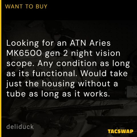 WTB ATN Aries MK6500