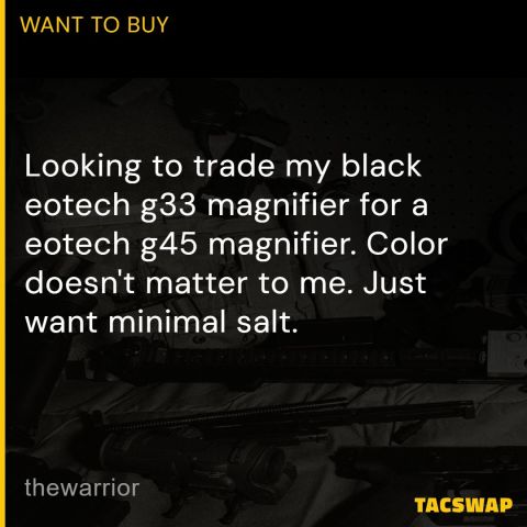 WTT Eotech G33 for G45