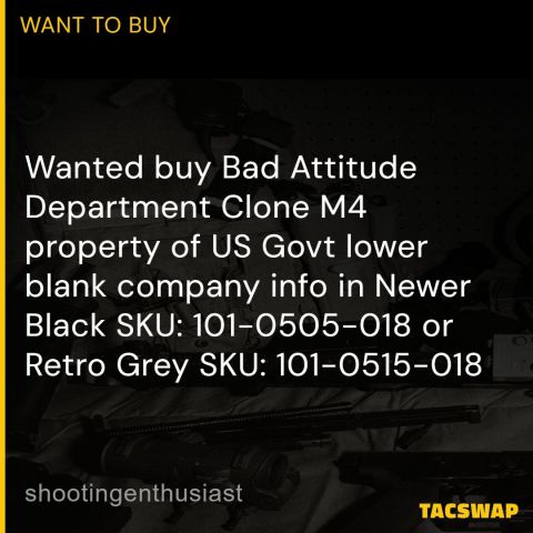 M4-Gov Clone Lower Stripped