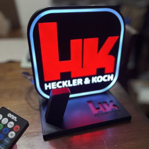 hk light up pistol stand