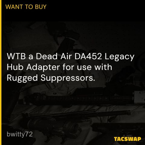WTB Dead Air DA452 Hub adapter