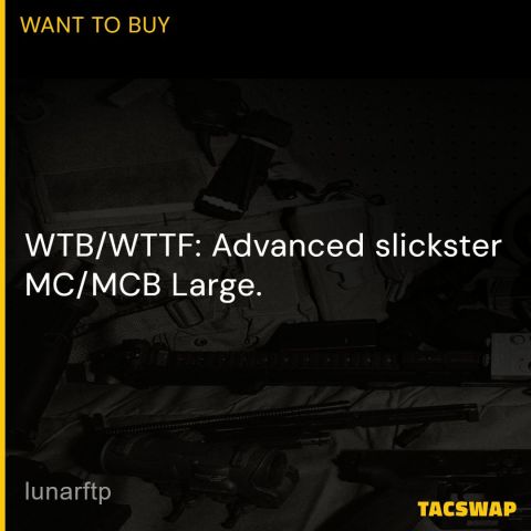 WTB: Advanced slickster