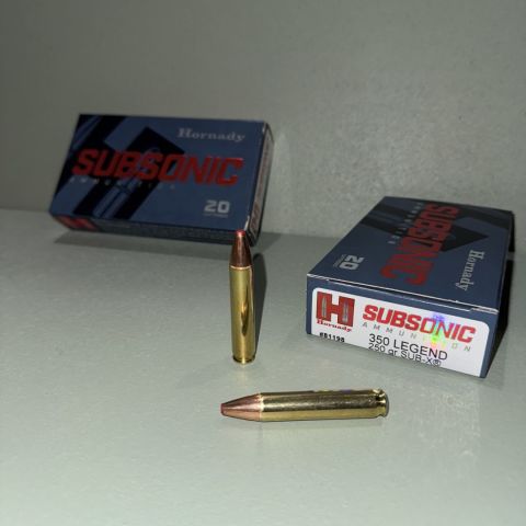350 Legend Hornady Sub-X 