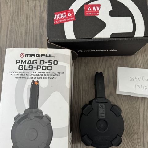 PMAG 50 Round 9MM Drum Mag 