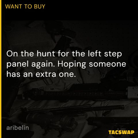 Atlas left step panel aluminum