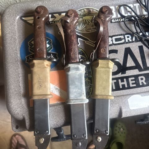 3 Romanian Ak bayonets
