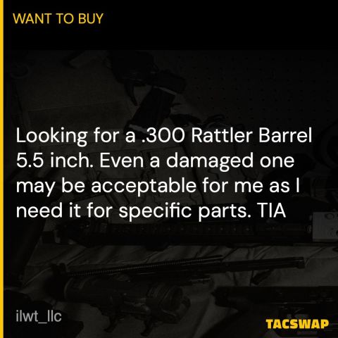 ISO 5.5" rattler .300 barrel