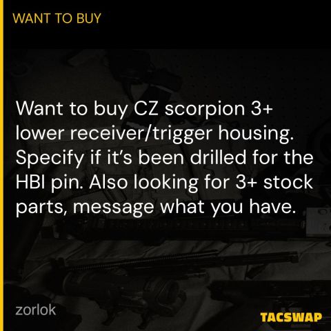 CZ Scorpion 3+ stock barrel 