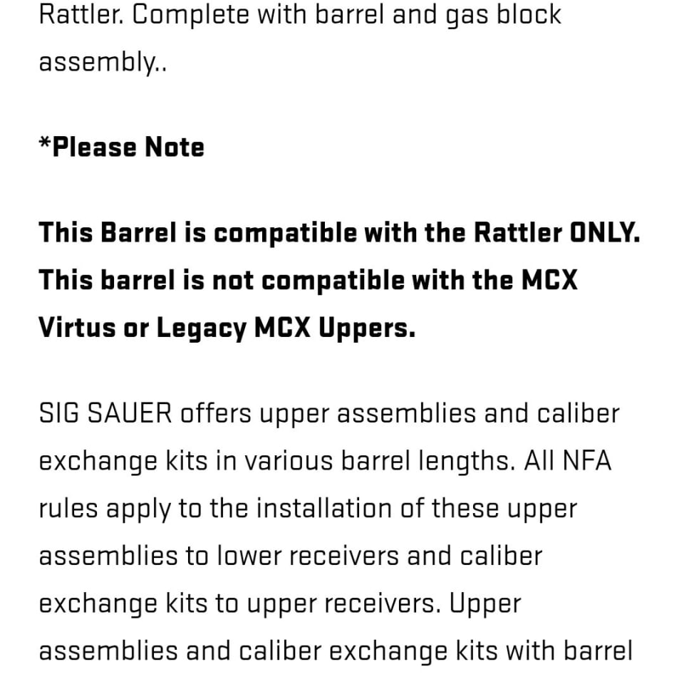 Image 2 - SIG MCX BARREL