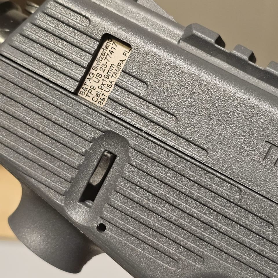 Image 3 - (NEW) B&T TP9 9mm Grey 5.1"