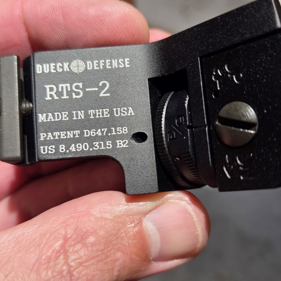 Dueck Defense RTS sights | Tacswap