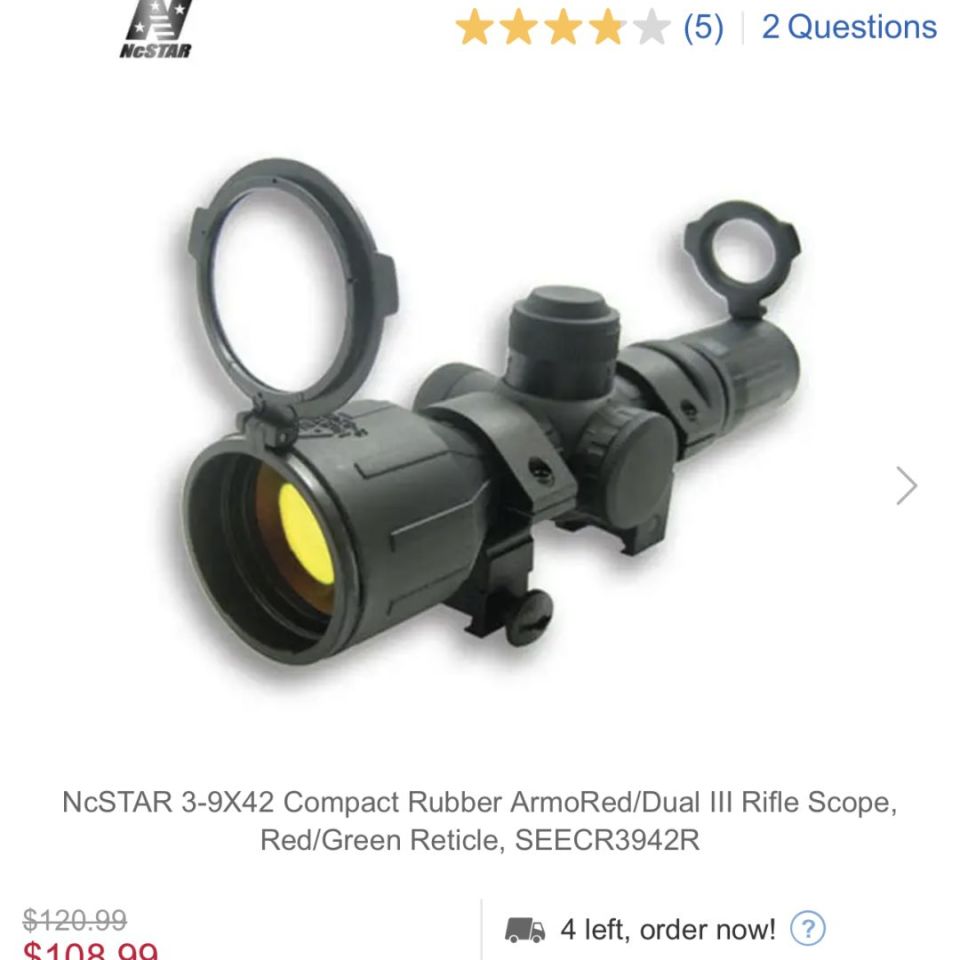 Image 4 - NcSTAR 3-9X42 Rugged Optic