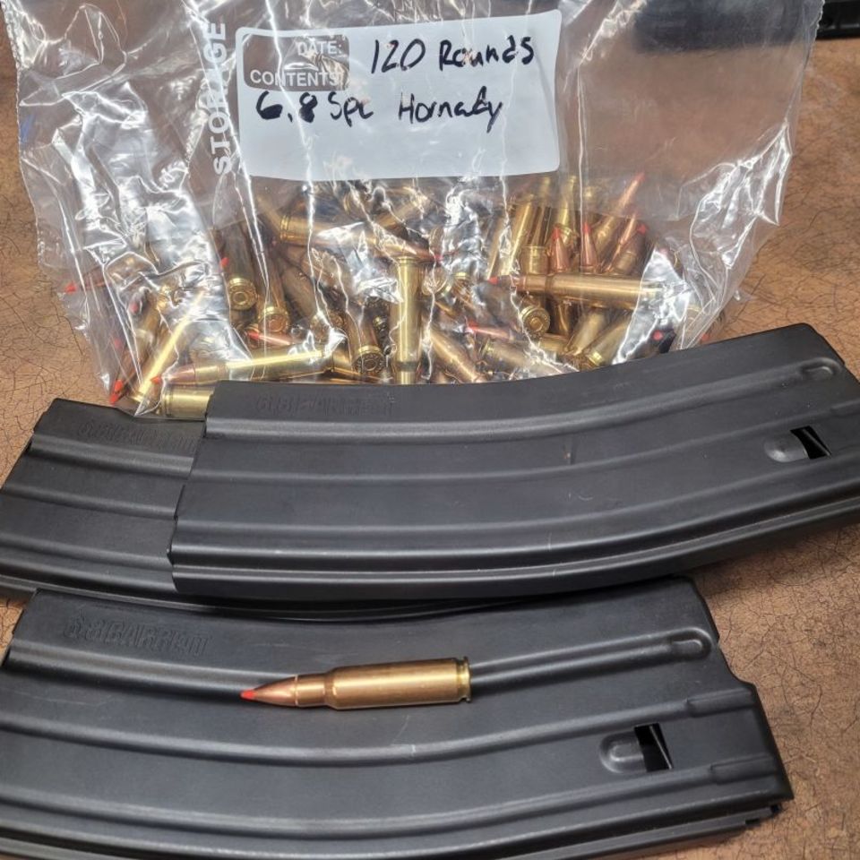 Image 1 - Bsrrett 6.8spc mags with Hornady 6.8spc ammo 