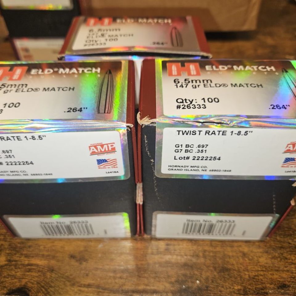 Image 2 - Hornady 6.5mm ELD match 147gr.