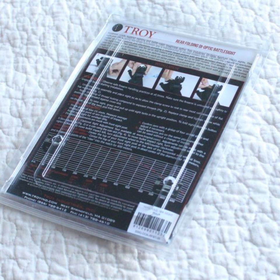 Image 5 - Troy Industries DIOPTIC FOLDING BATTLE SIGHT, Rear Ironsight for ARs