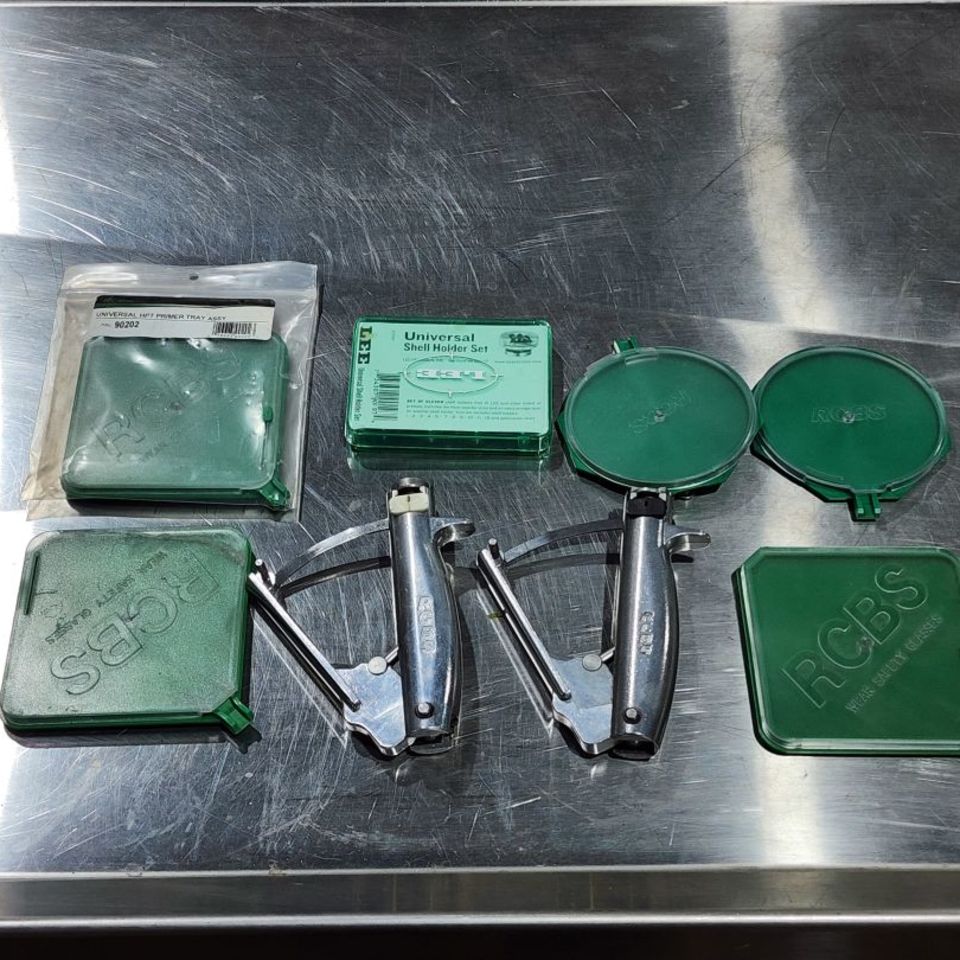 Image 9 - Reloading presses , dies and a