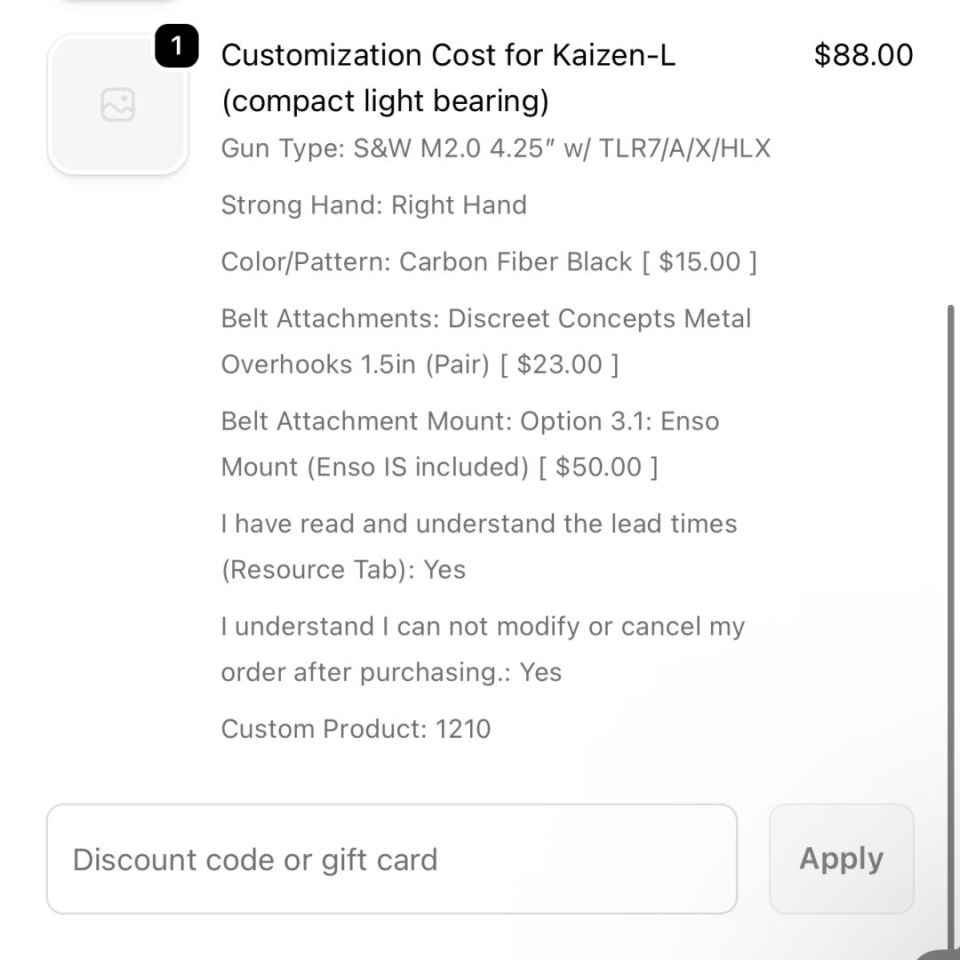 Image 3 - LAS Kaizen M&P TLR7