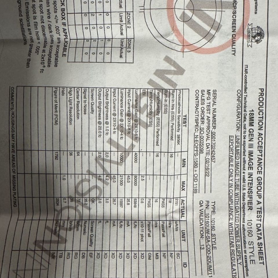 Image 4 - AB Night Vision w/ L3 WP tubes