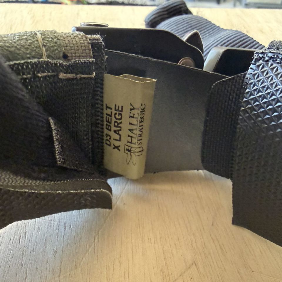 Image 3 - Haley D3 Belt MC Black Sz XL