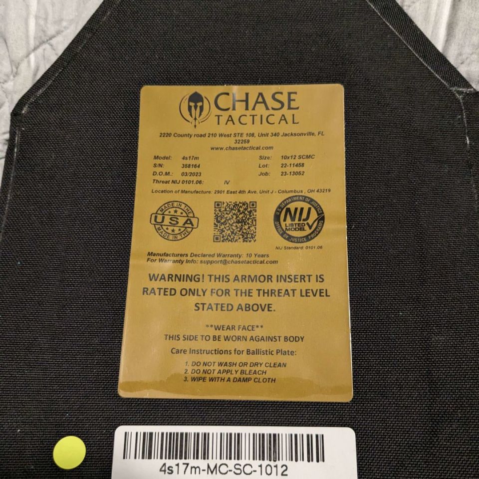 Image 1 - LEVEL 4 NIJ 10x12 Highcom Plat