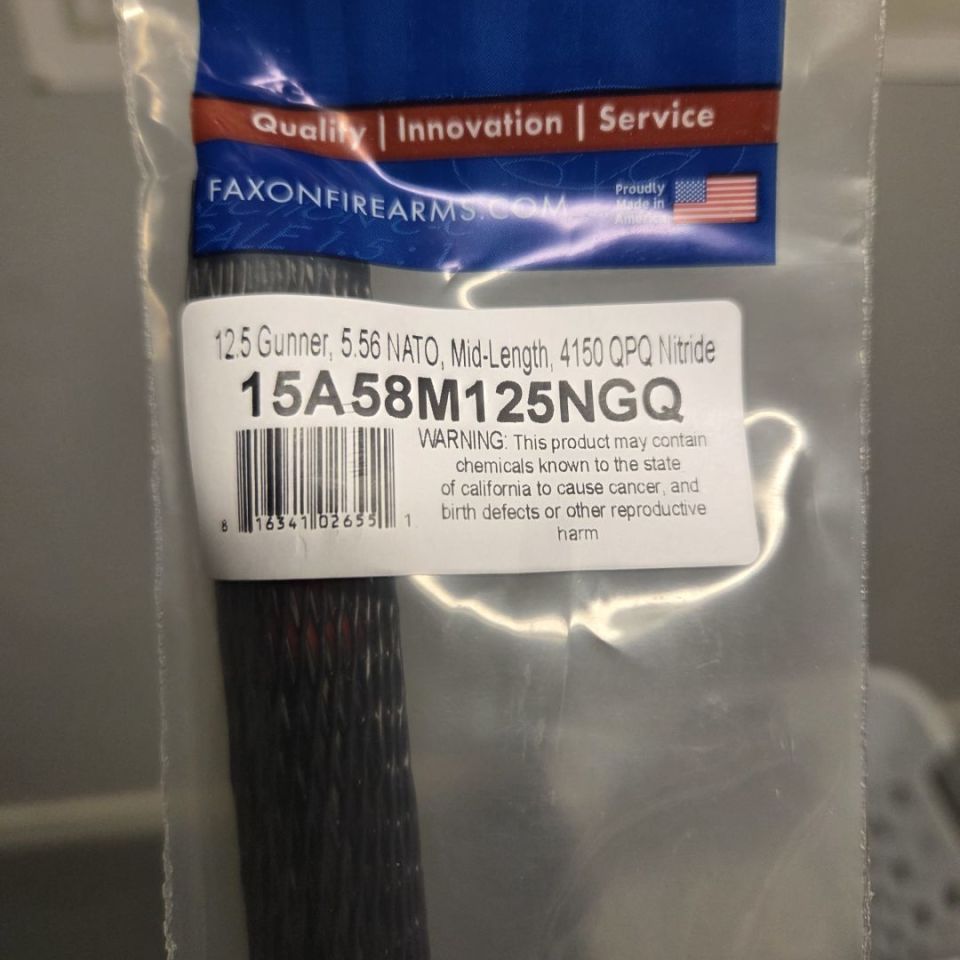 Image 1 - Faxon 12.5 mid Barrel