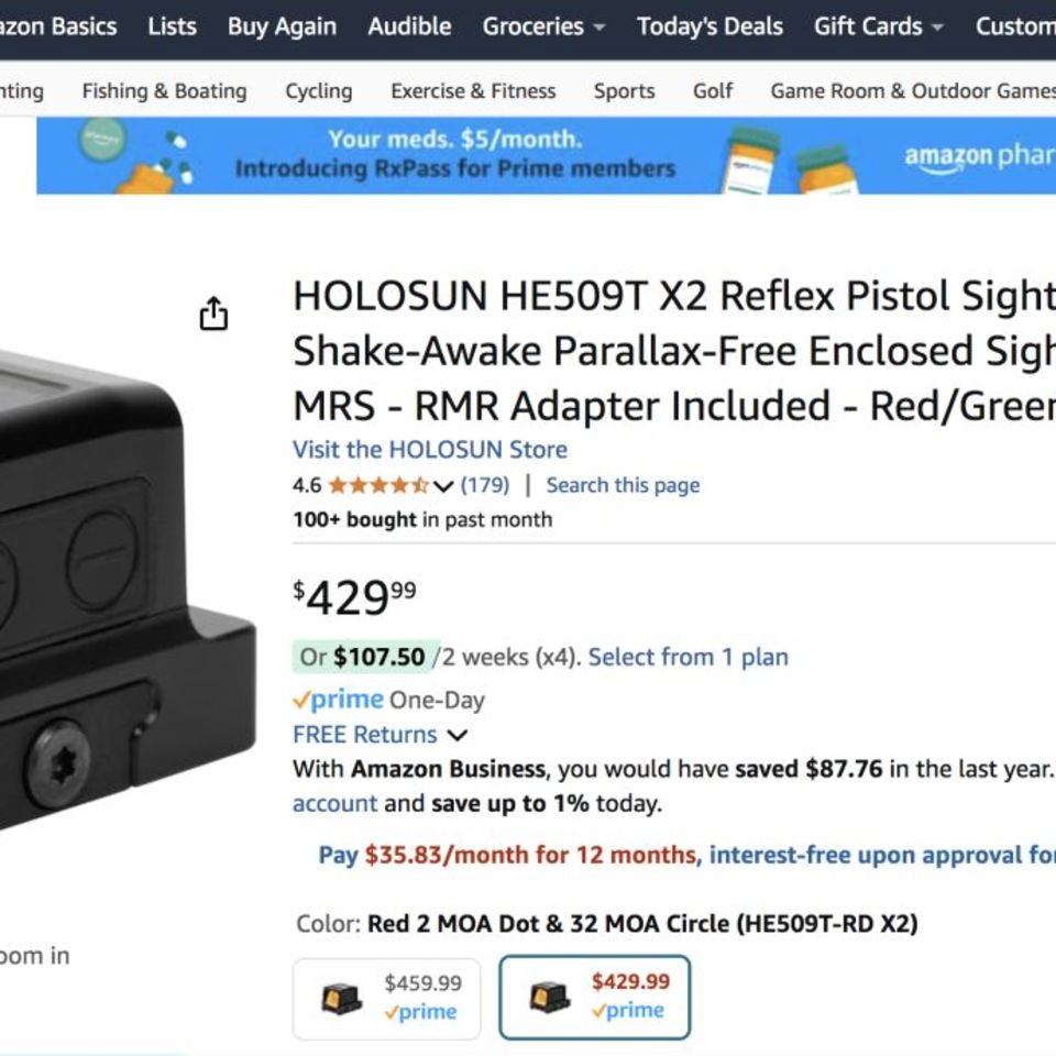 Image 5 - Mossberg 507T Holosun w Mount!