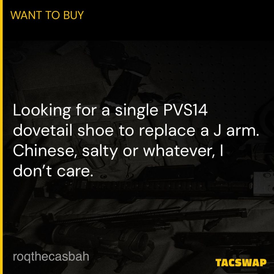 Image 1 - PVS14 Dovetail Shoe