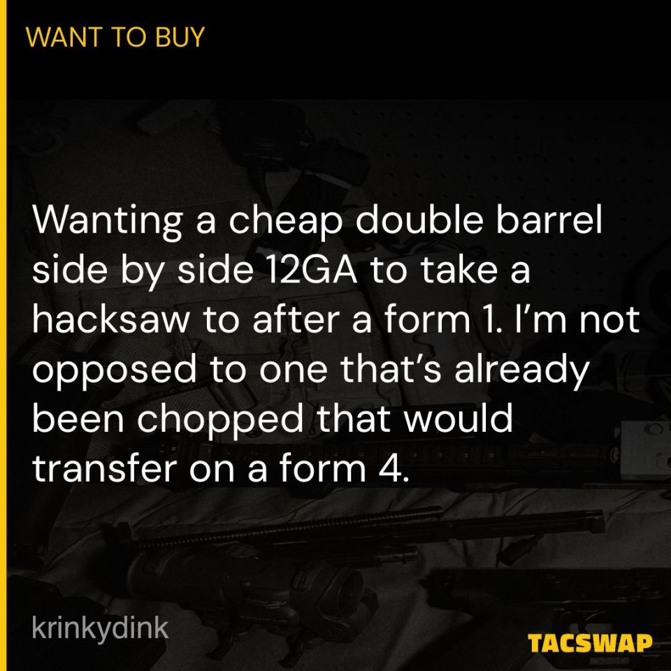 Image 1 - Double barrel shotgun or SBS