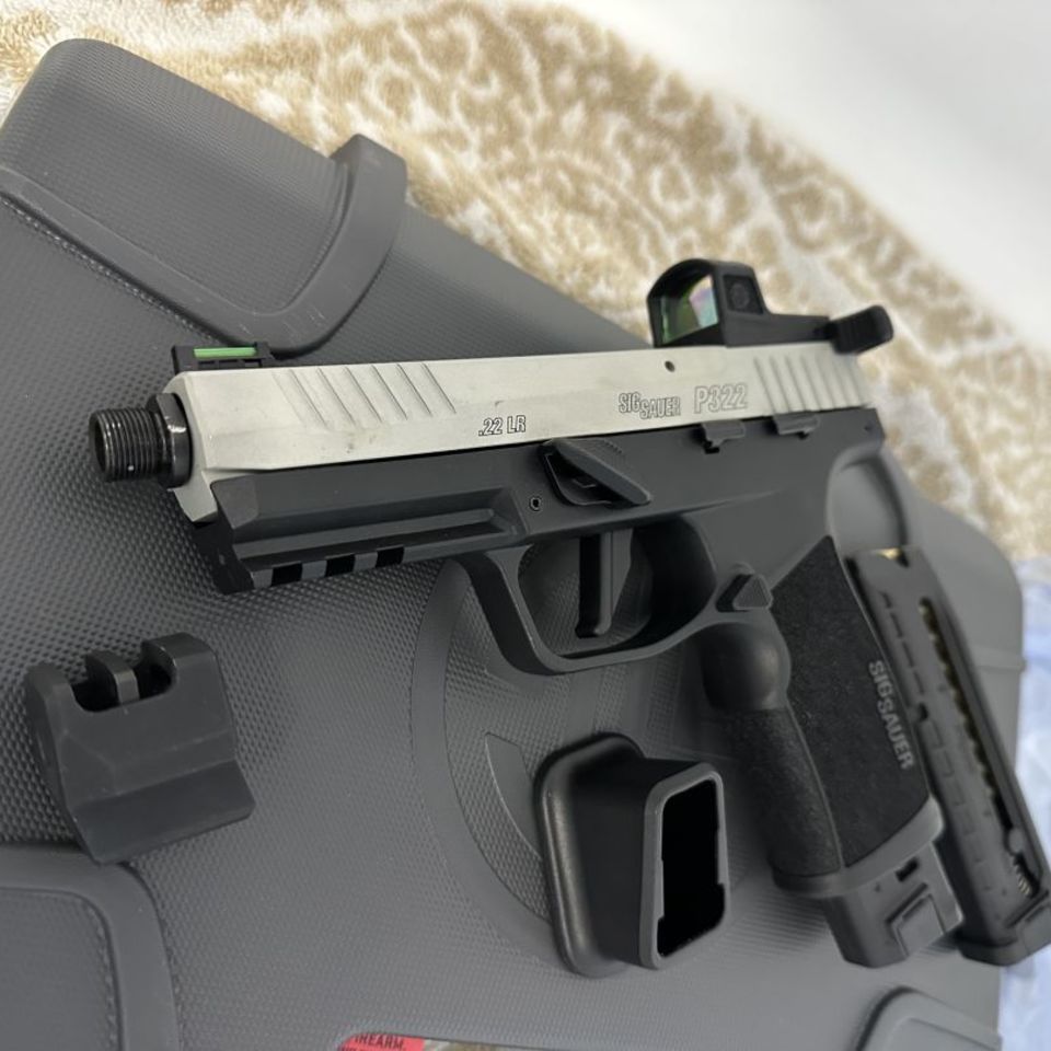 Image 2 - Sig P322T Threaded w Red dot 