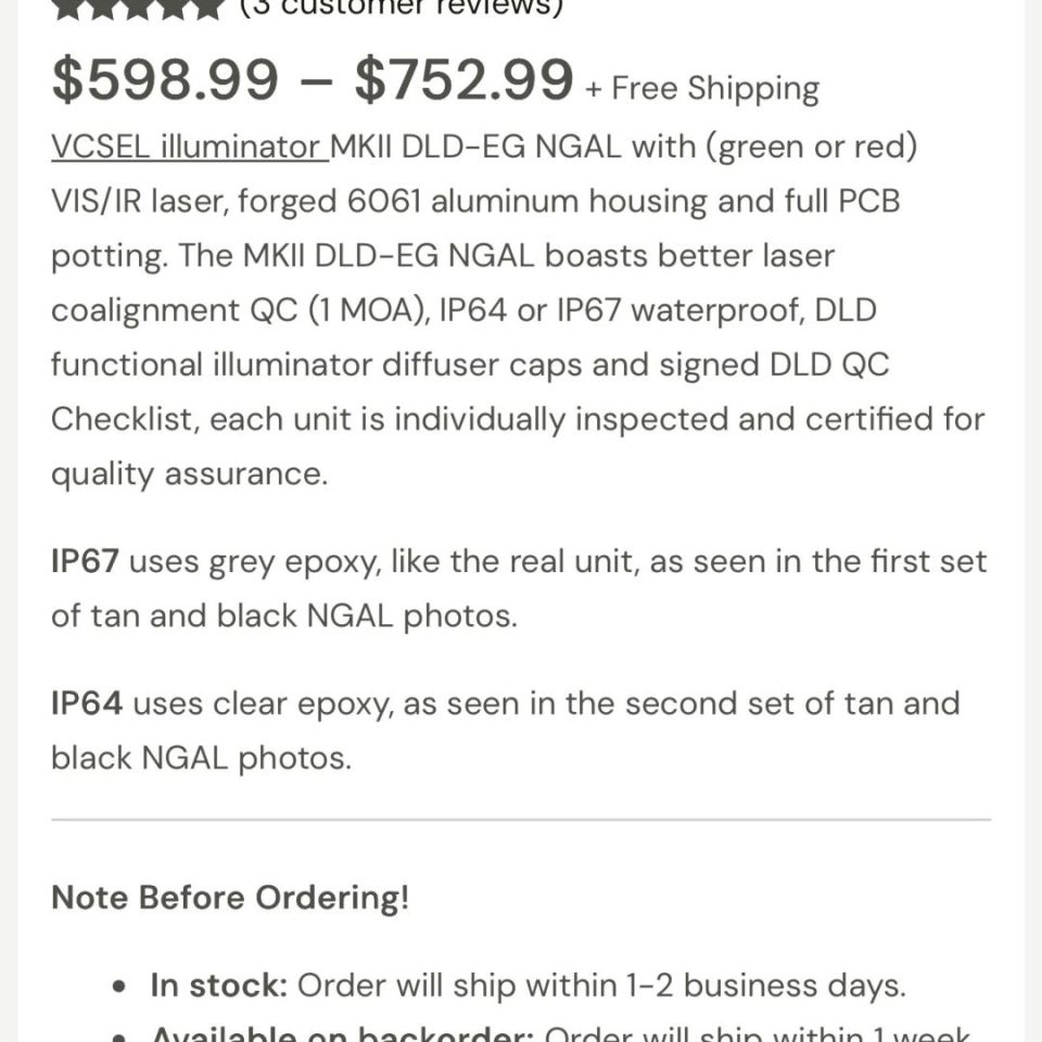 Image 5 - Darklight Dynamics NGAL VCSEL
