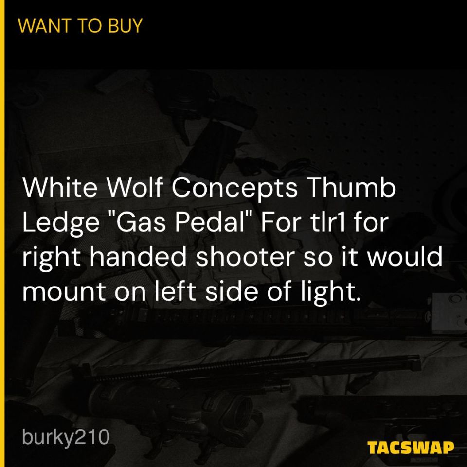 Image 1 - White wolf concepts TLR-1 RH 