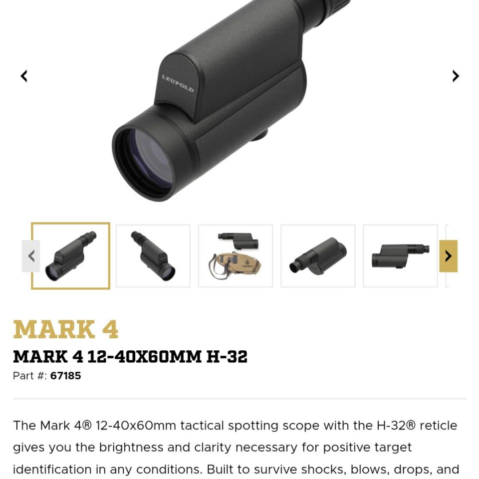 Image 2 - Leupold VXSS Mark 4 12-40 H-32
