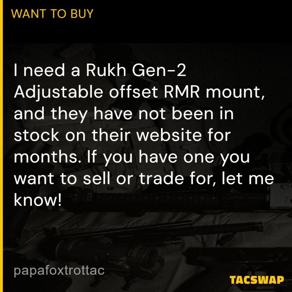 Image 1 - ISO Rukh Gen2 RMR Offset Mount