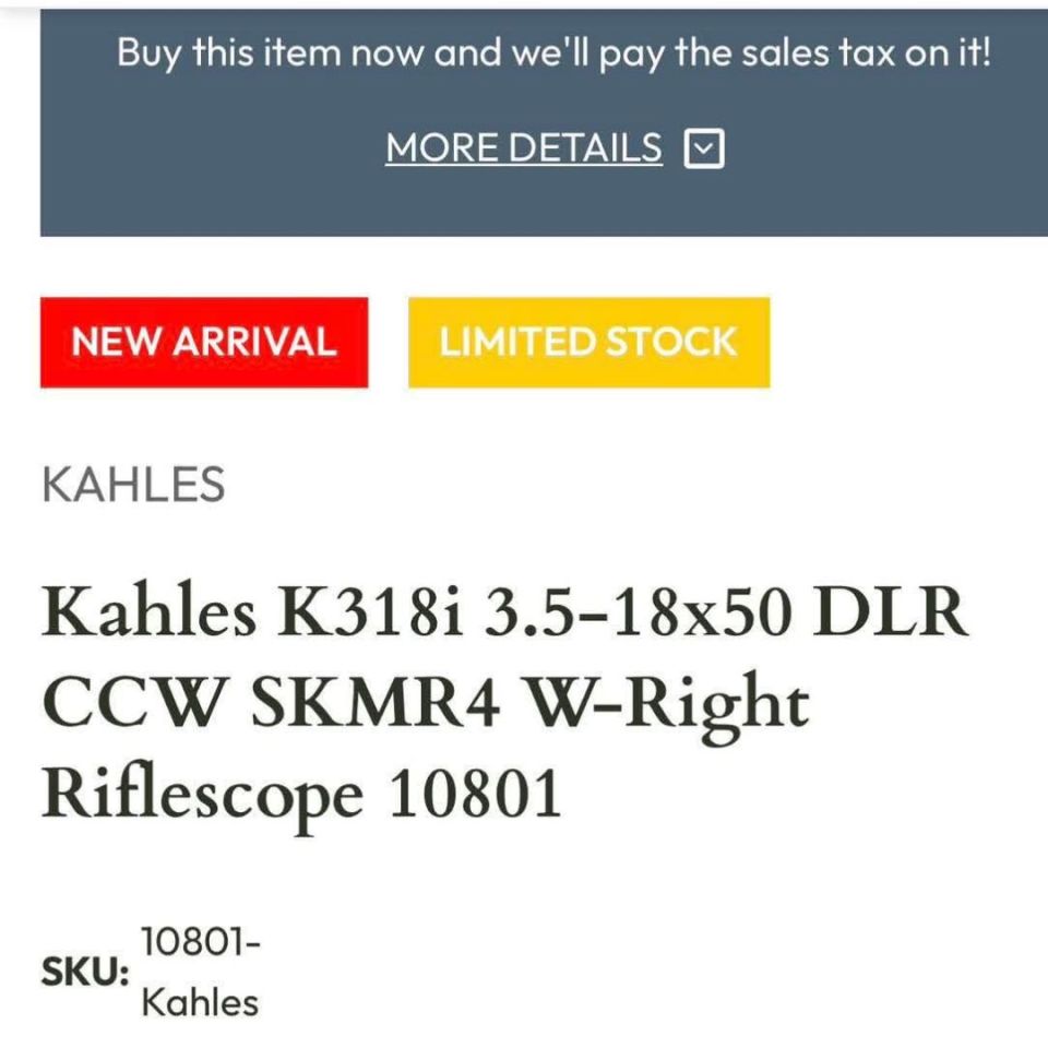 Image 3 - Kahles K318i 3.5-18x50