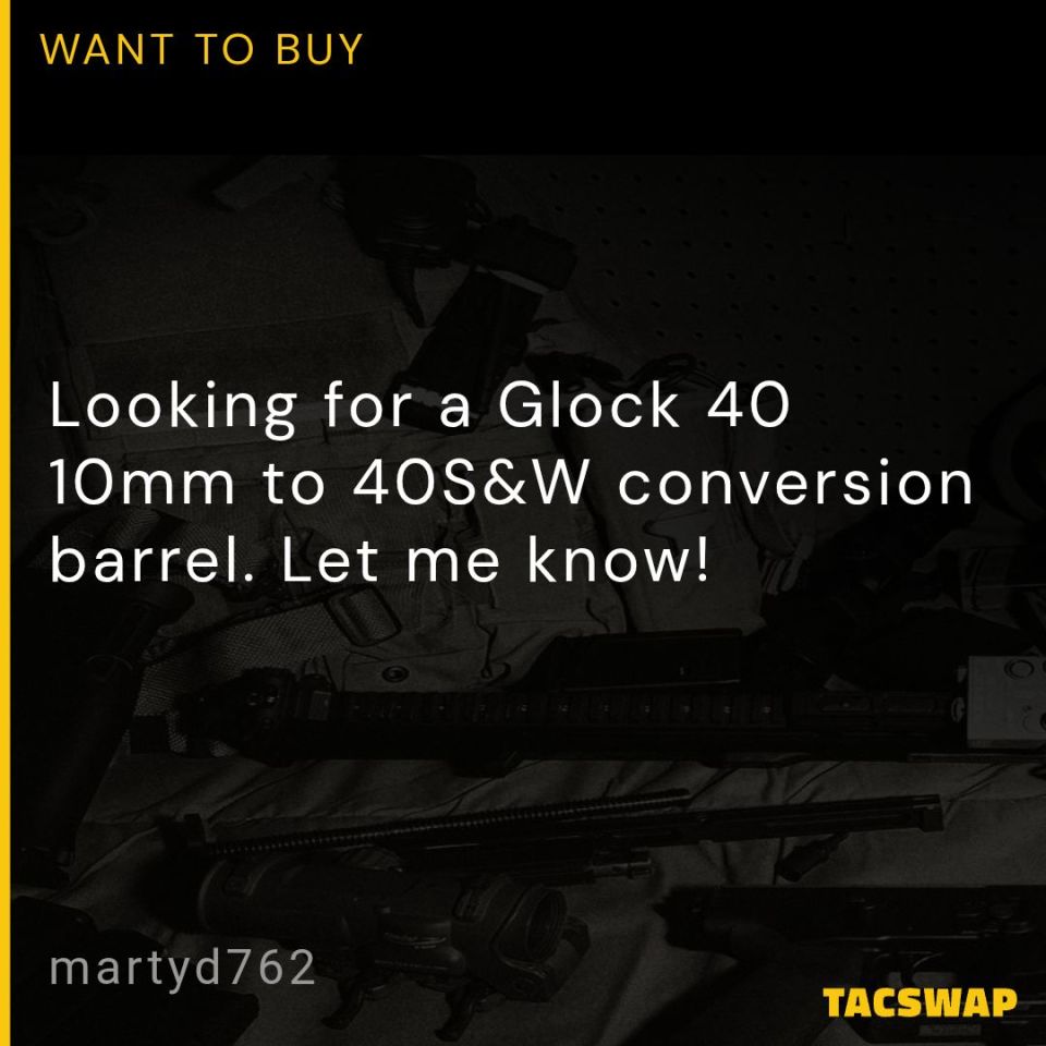 Image 1 - Glock40 10mm conversion barrel