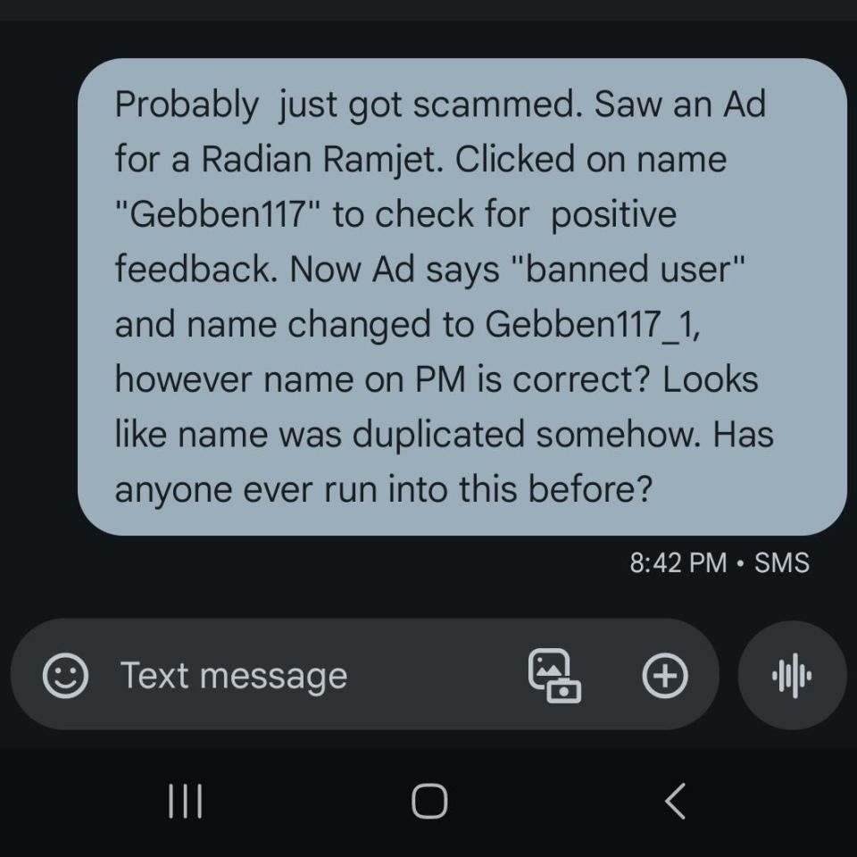 Image 1 - Probably got scammed SMH