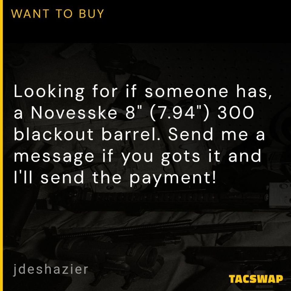 Image 1 - WTB Novesske 7.94" 300blk