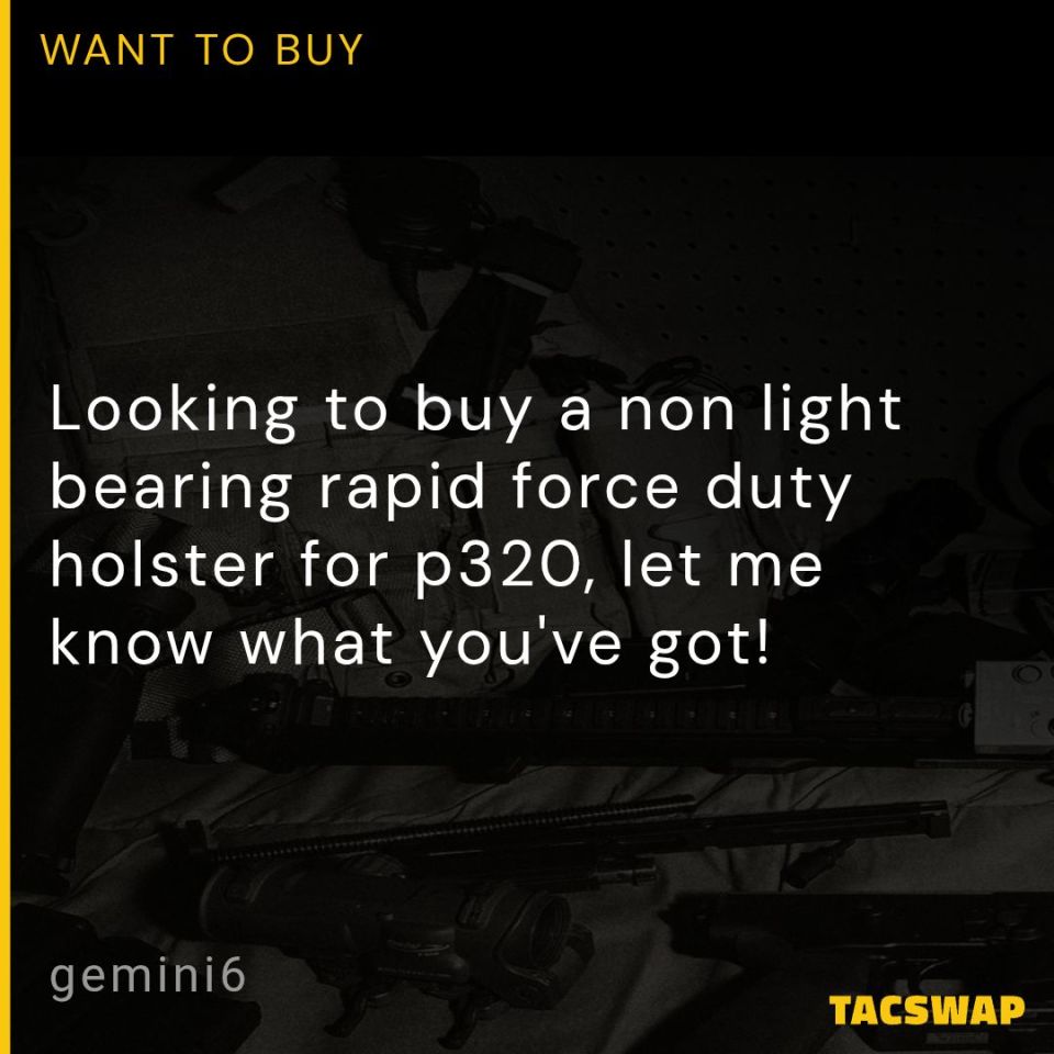 Image 1 - Rapid force duty holster p320 