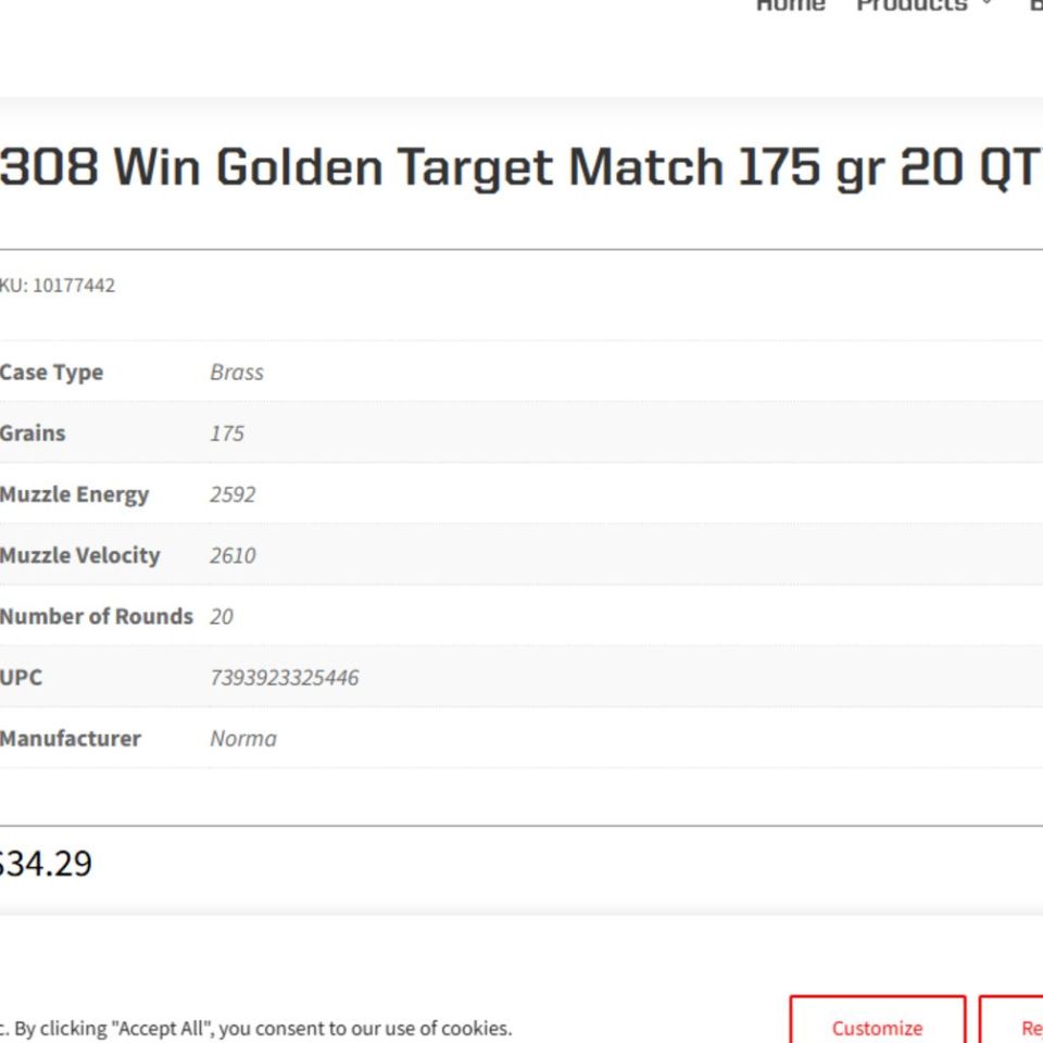 Image 2 - 200rds Norma 308 175 gr HPBT