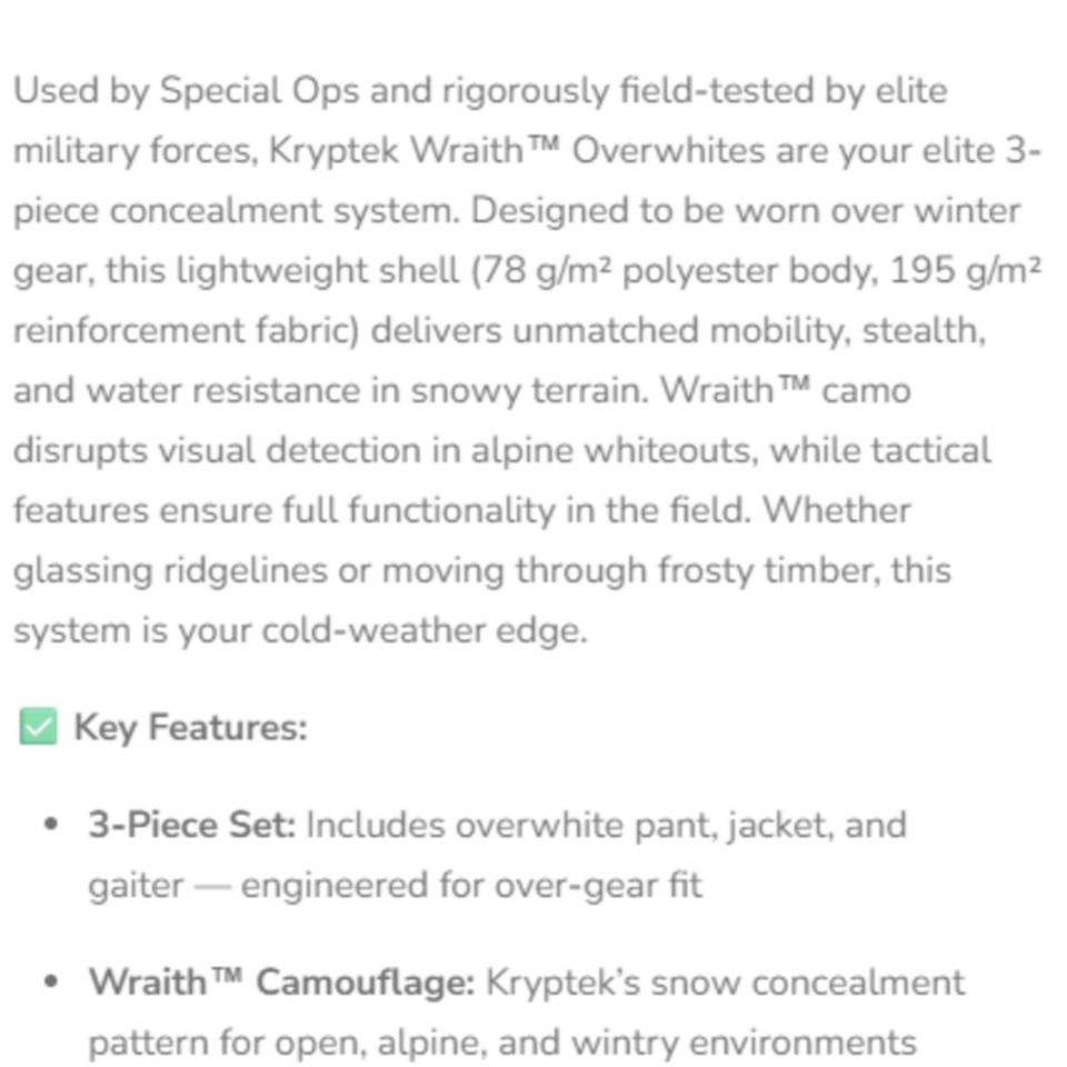 Image 3 - Kryptek Overwhites M/L