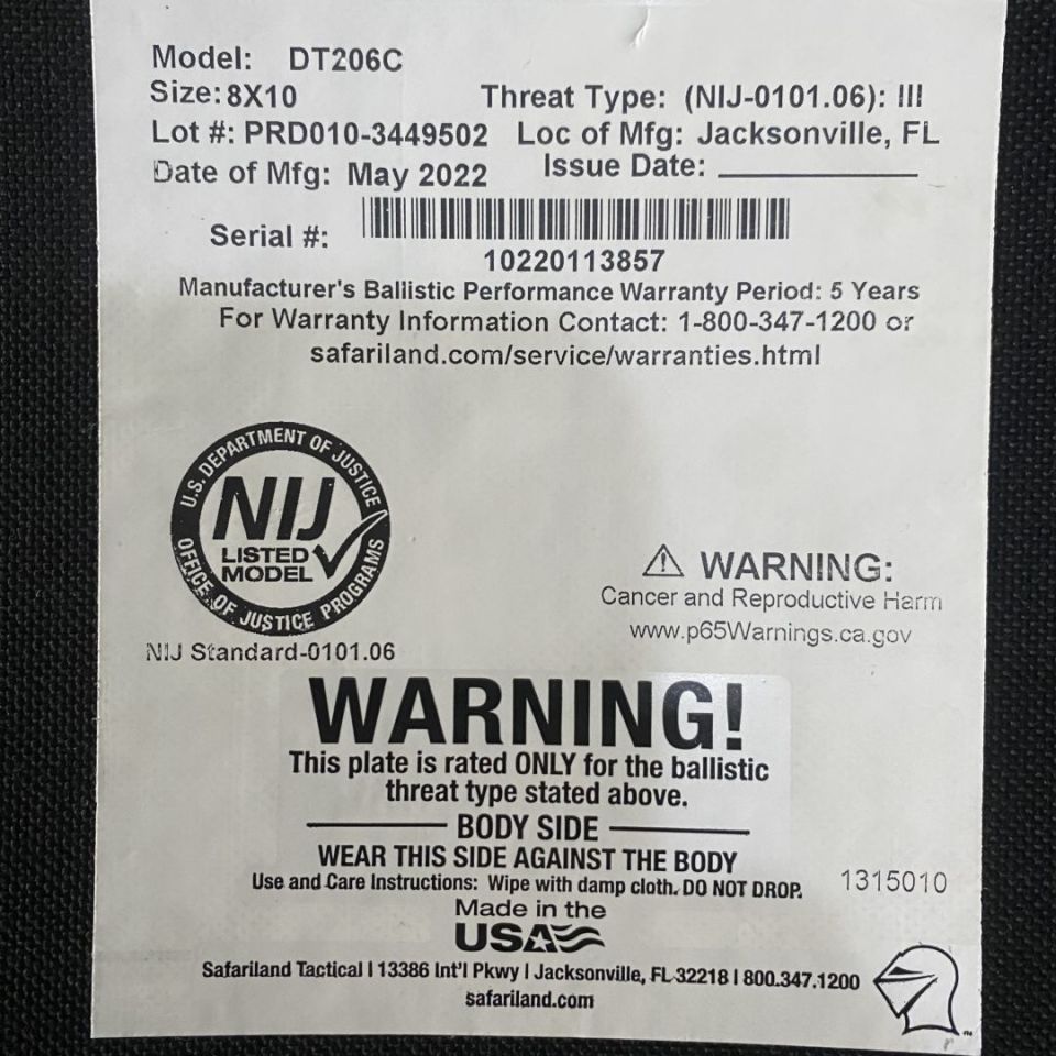 Image 3 - PROTECH / SAFARILAND ARMOR  