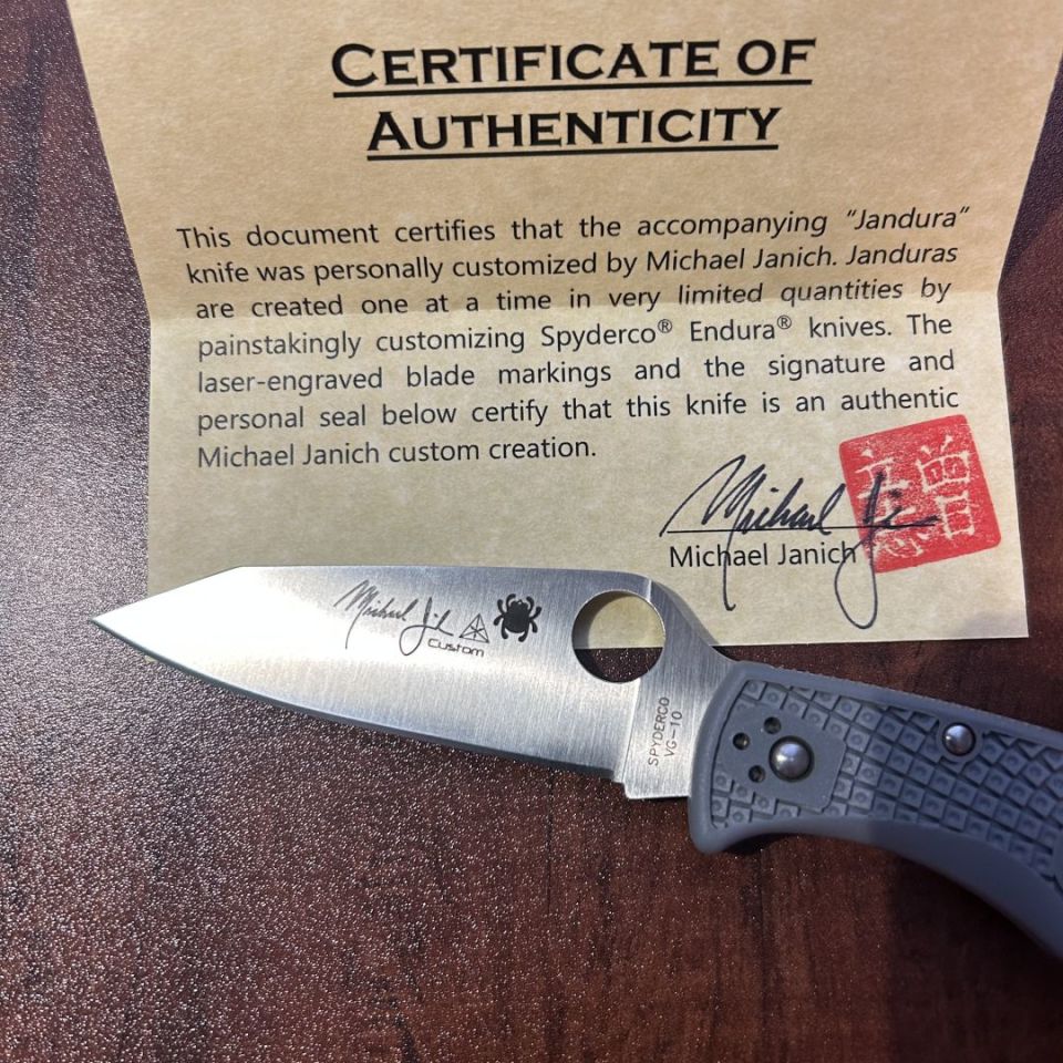 Image 1 - Custom Spyderco Endura 4
