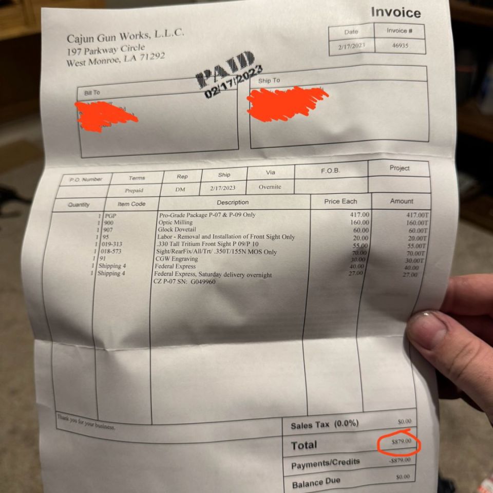 Image 3 - CZ PO7 Cajun Gun Works