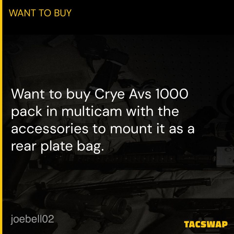 Image 1 - Looking for Crye AVS1000 pack