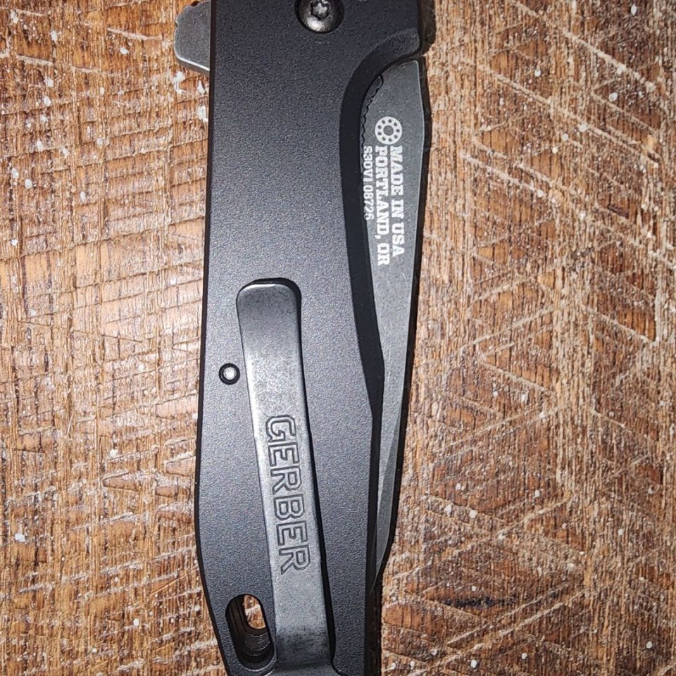Image 2 - Gerber Fastball, Black, S30V